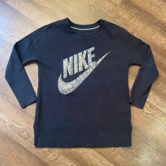 Nike Big Metallic Logo Crewneck Sweatshirt - Medium - Picture 2 of 7